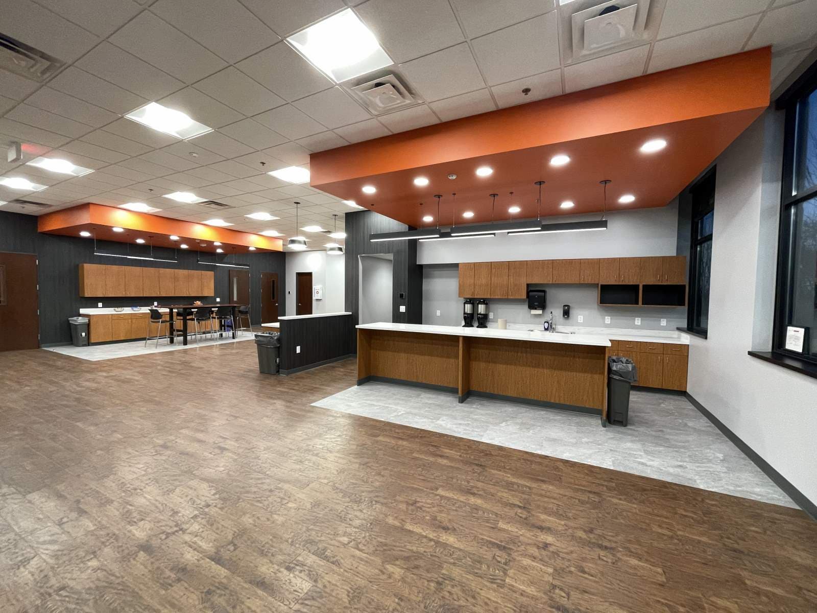 Completed new breakroom inside the Kubota Service Center
