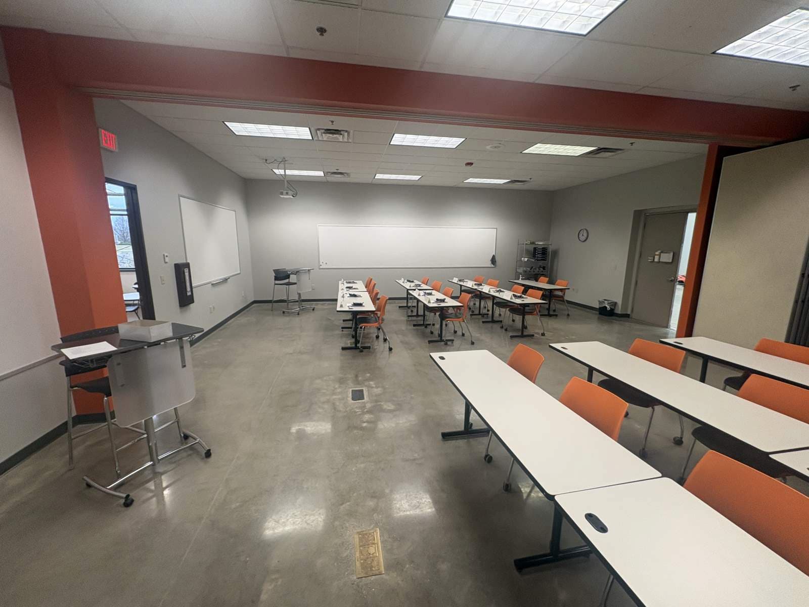 Completed new meeting area inside the Kubota Service Center